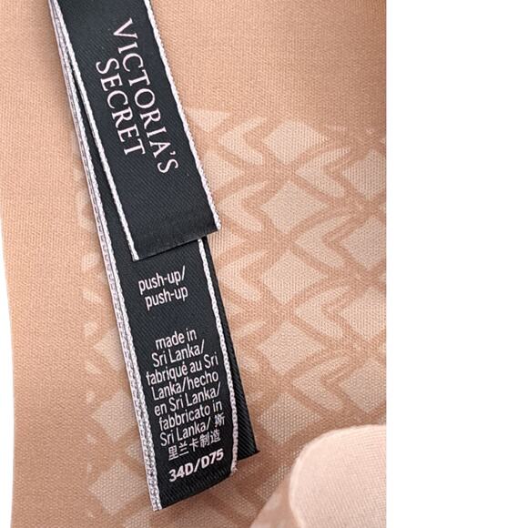 Victoria's Secret BeigePush Up Wide Band Bra Size 34D New - Picture 12 of 14